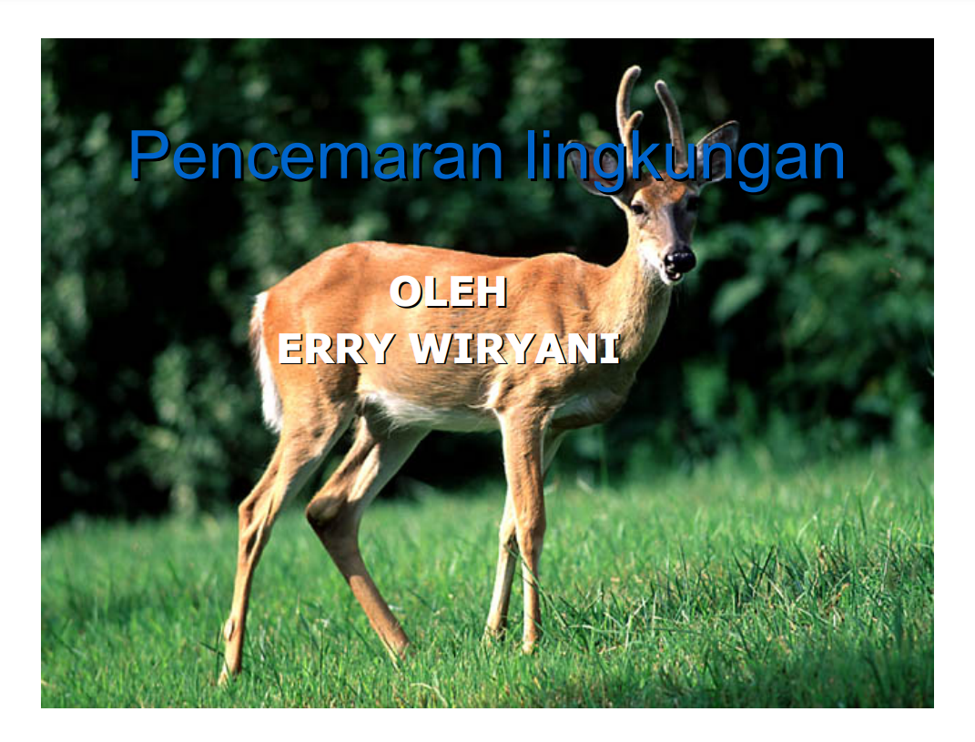 Pencemaran Lingkungan